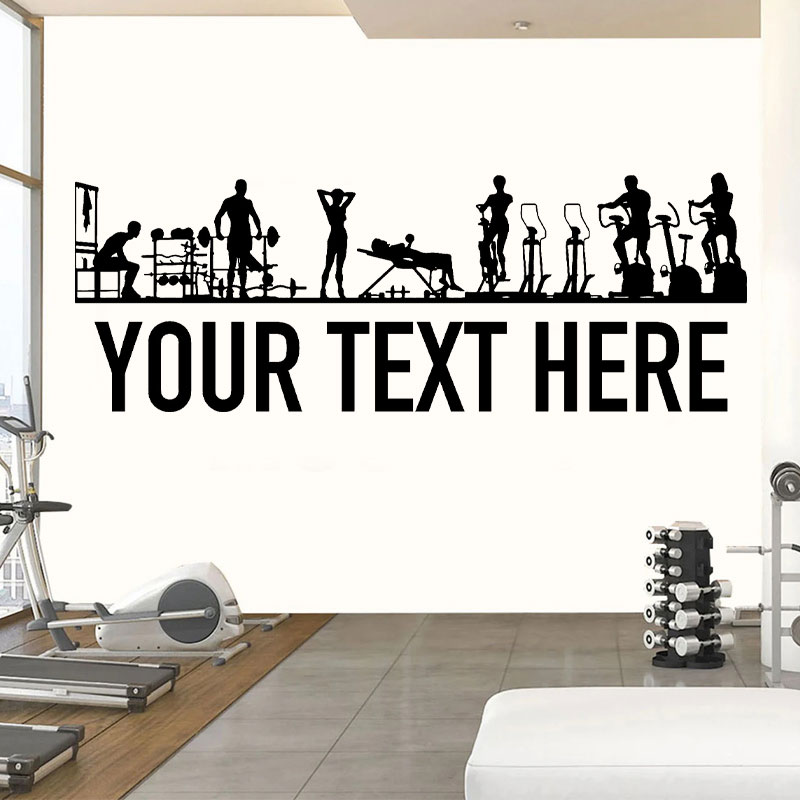 Crossfit Equipment - Spor Salonu İnsanlar ve Ekipman Duvar